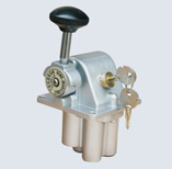 34JR6-L8-S Three four-way valve with lock